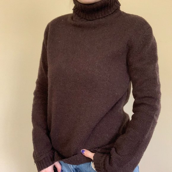 Brown Long Sleeve Turtleneck - Picture 3 of 9